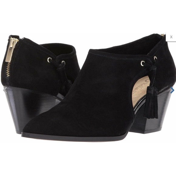 Bella Vita Eli Suede Black Leather Boots Heels - Picture 2 of 12